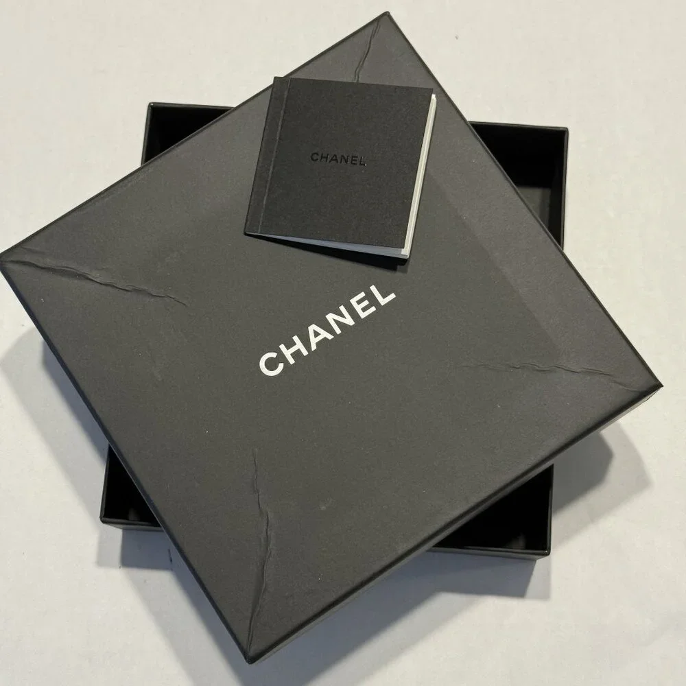 Chanel Black Spellout Logo Gift Box Storage Box